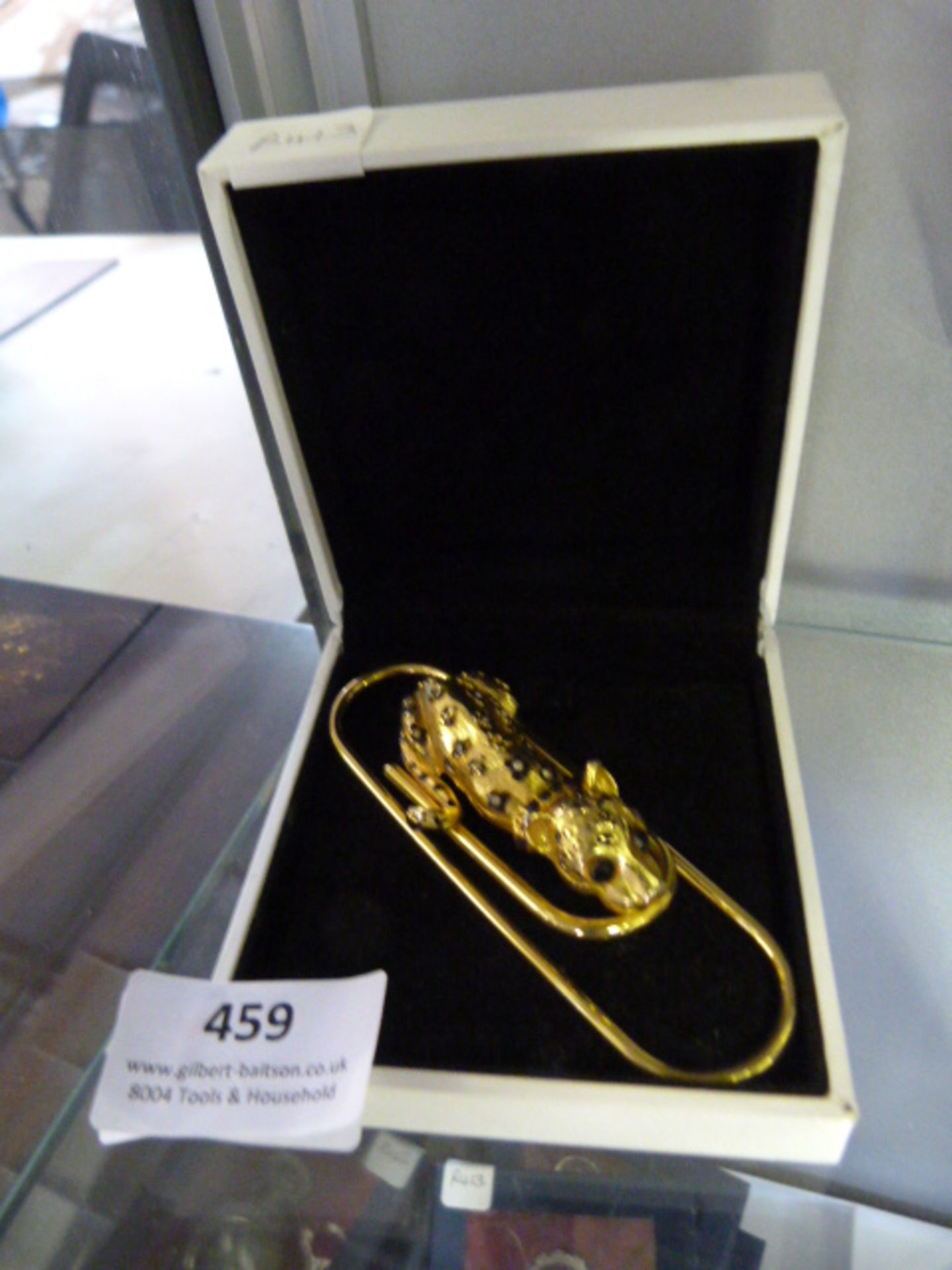 Gold Coloured Leopard Brooch