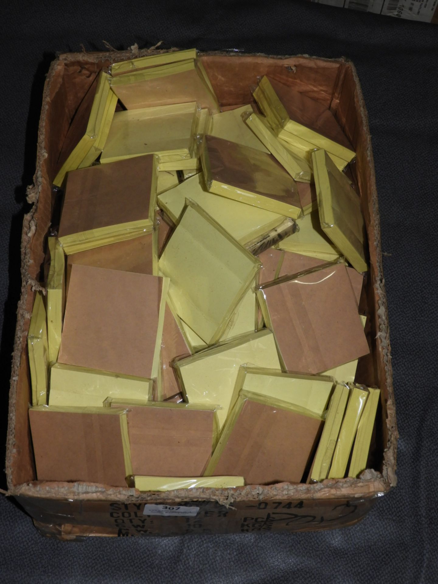 Box Containing a Quantity of Yellow Post-it Notes