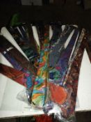 Approximately 100 Pure Silk Ties in Assorted Colou