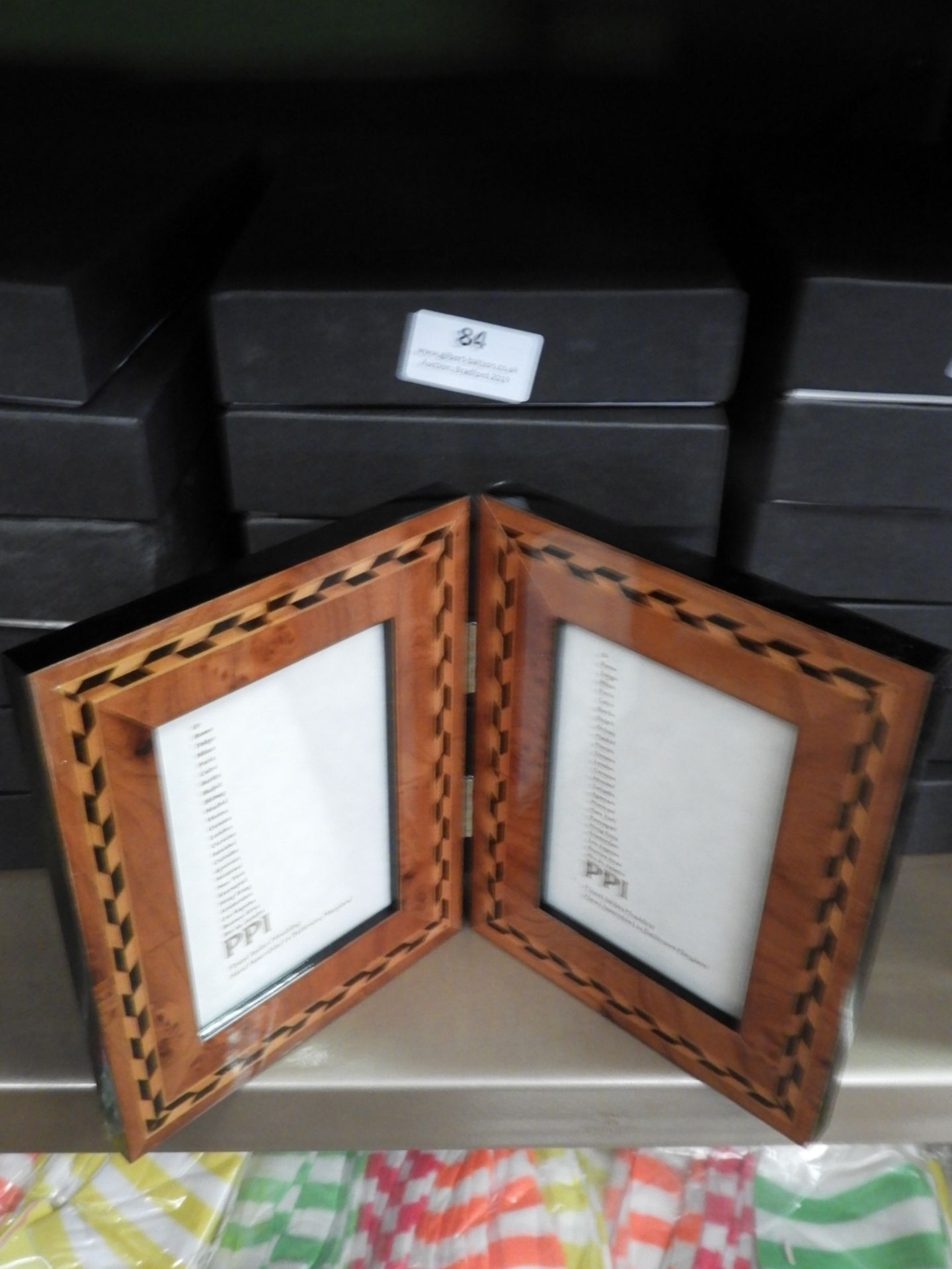 Six Inlaid Italian Style Twin Photo Frames