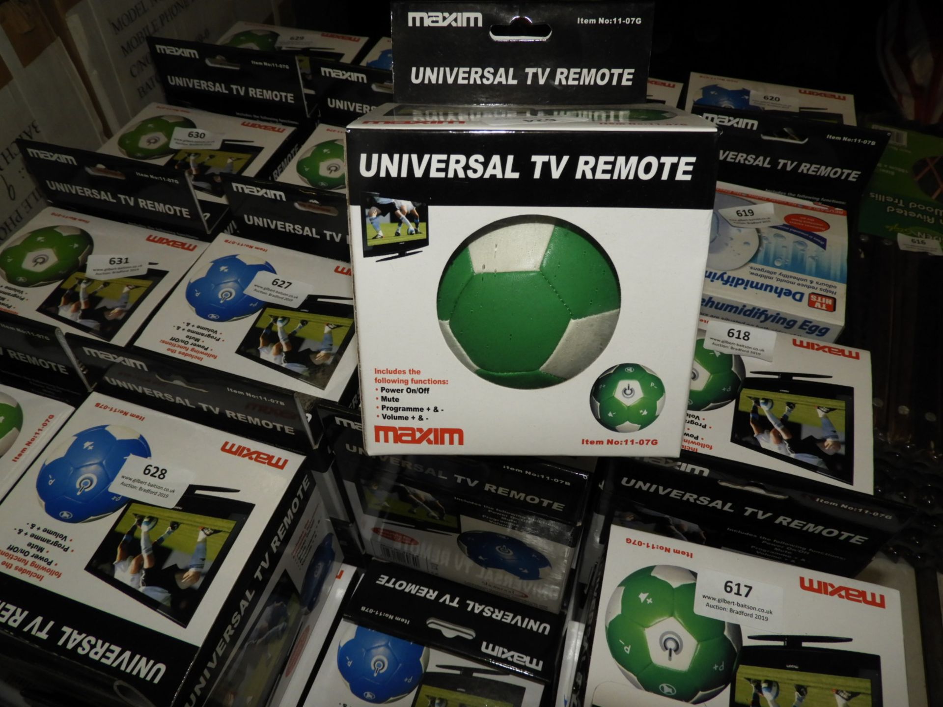 Two Universal TV Remotes in the Form of Footballs