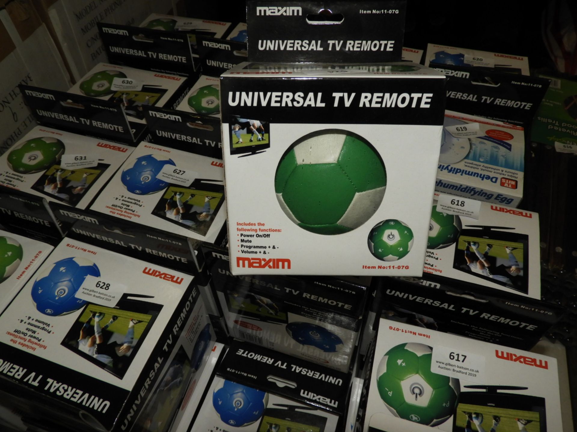 Two Universal TV Remotes in the Form of Footballs