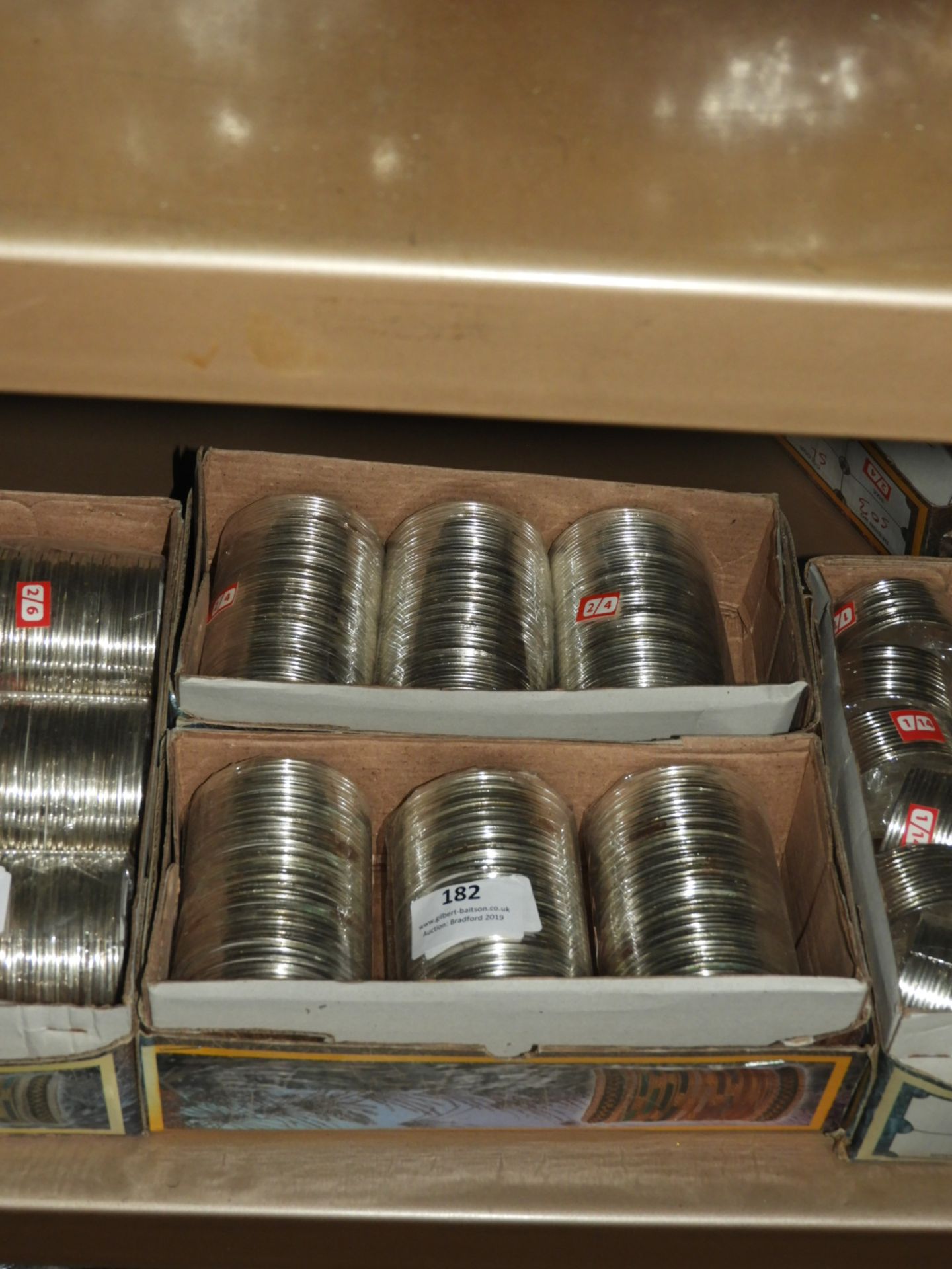 Two Boxes of Asian Style Silver Bangles