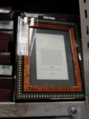 Eight 5x7 Inlaid Italian Style Photo Frames