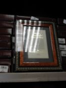 Eight 5x7 Inlaid Italian Style Photo Frames