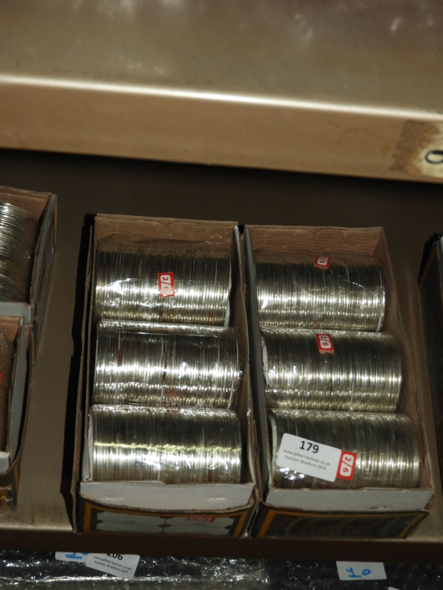 Two Boxes of Asian Style Silver Bangles