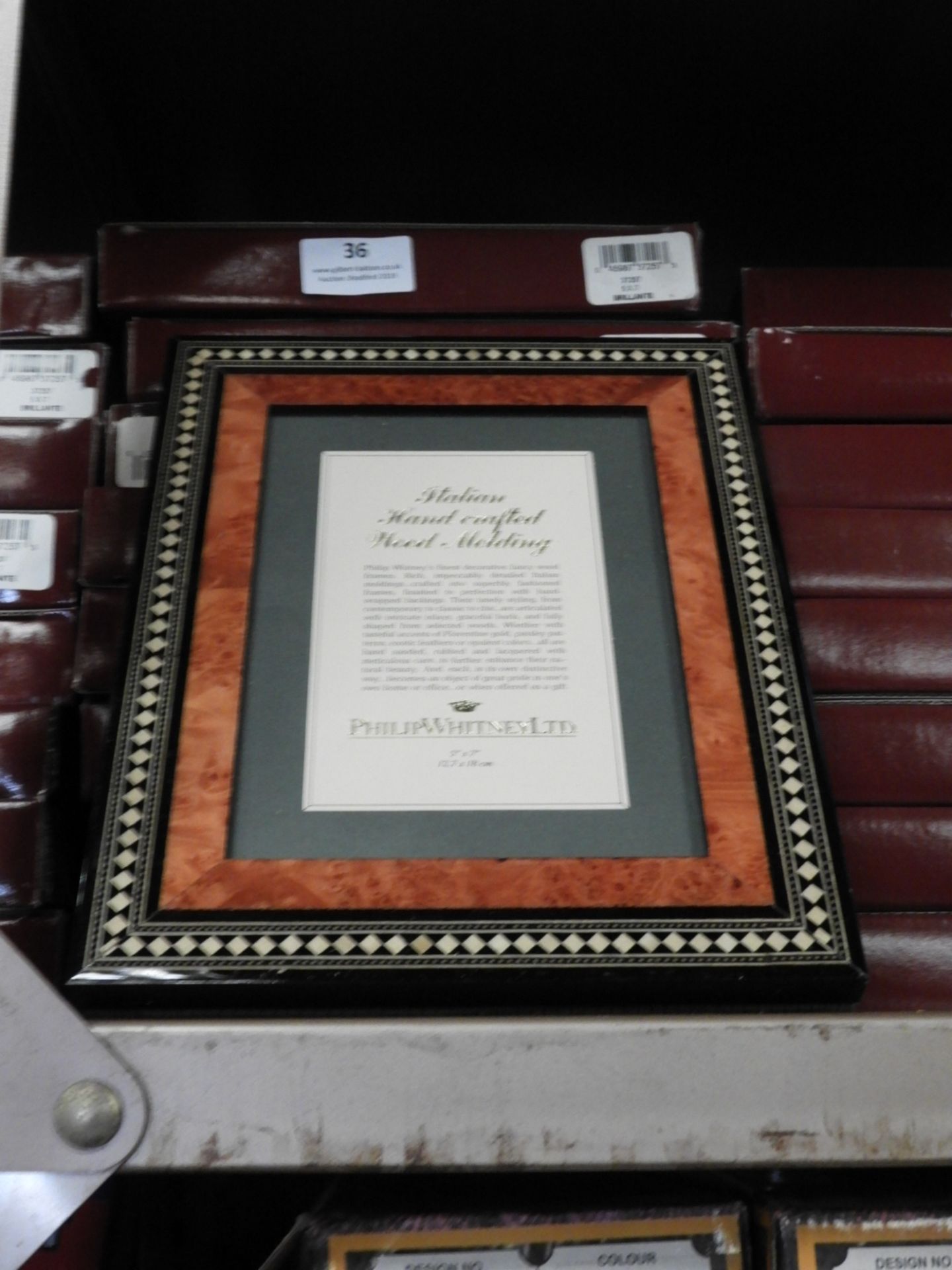 Eight 5x7 Inlaid Italian Style Photo Frames