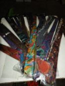 Approximately 100 Pure Silk Ties in Assorted Colou