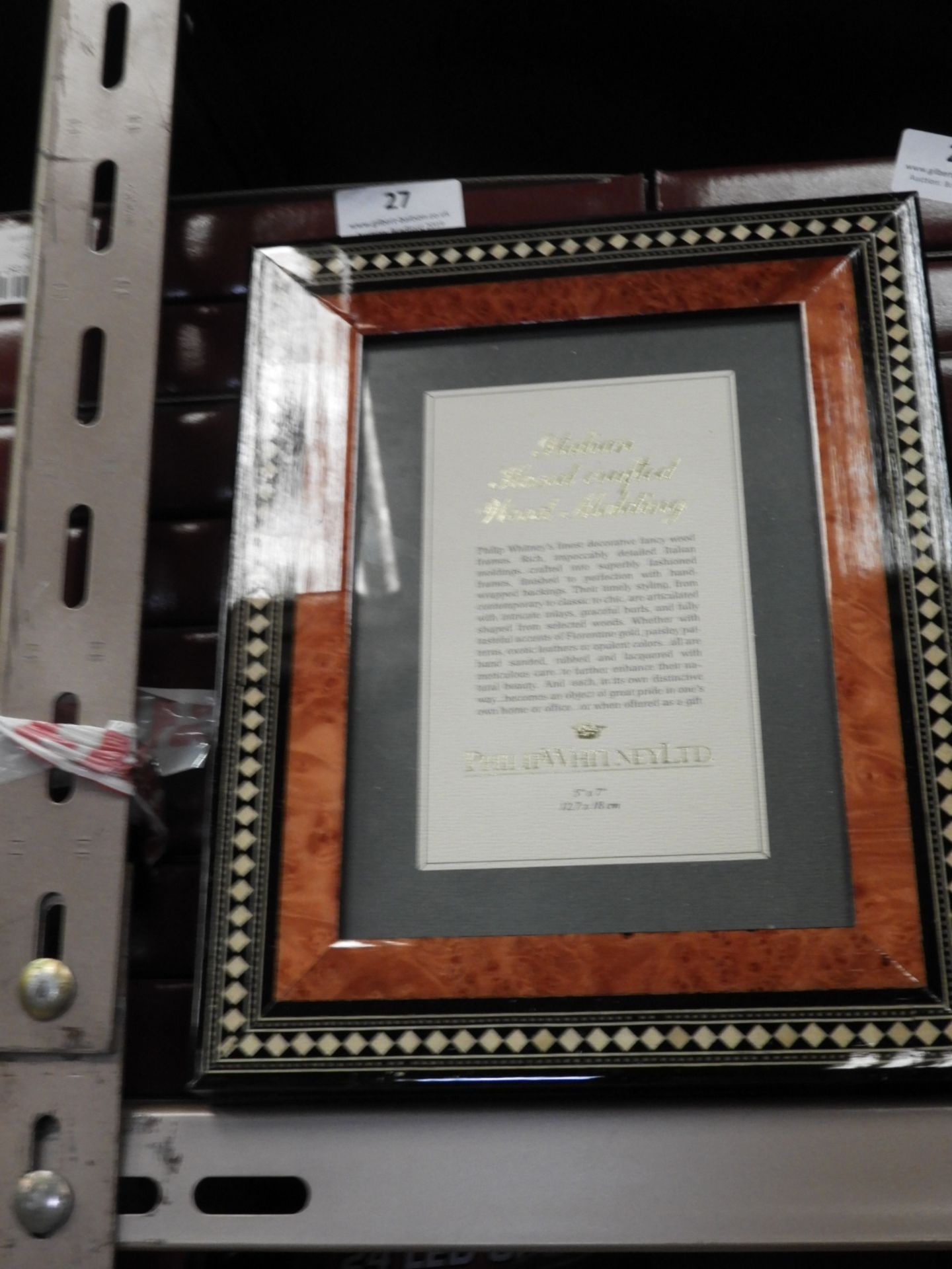 Eight 5x7 Inlaid Italian Style Photo Frames