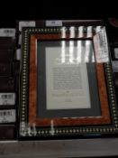 Eight 5x7 Inlaid Italian Style Photo Frames