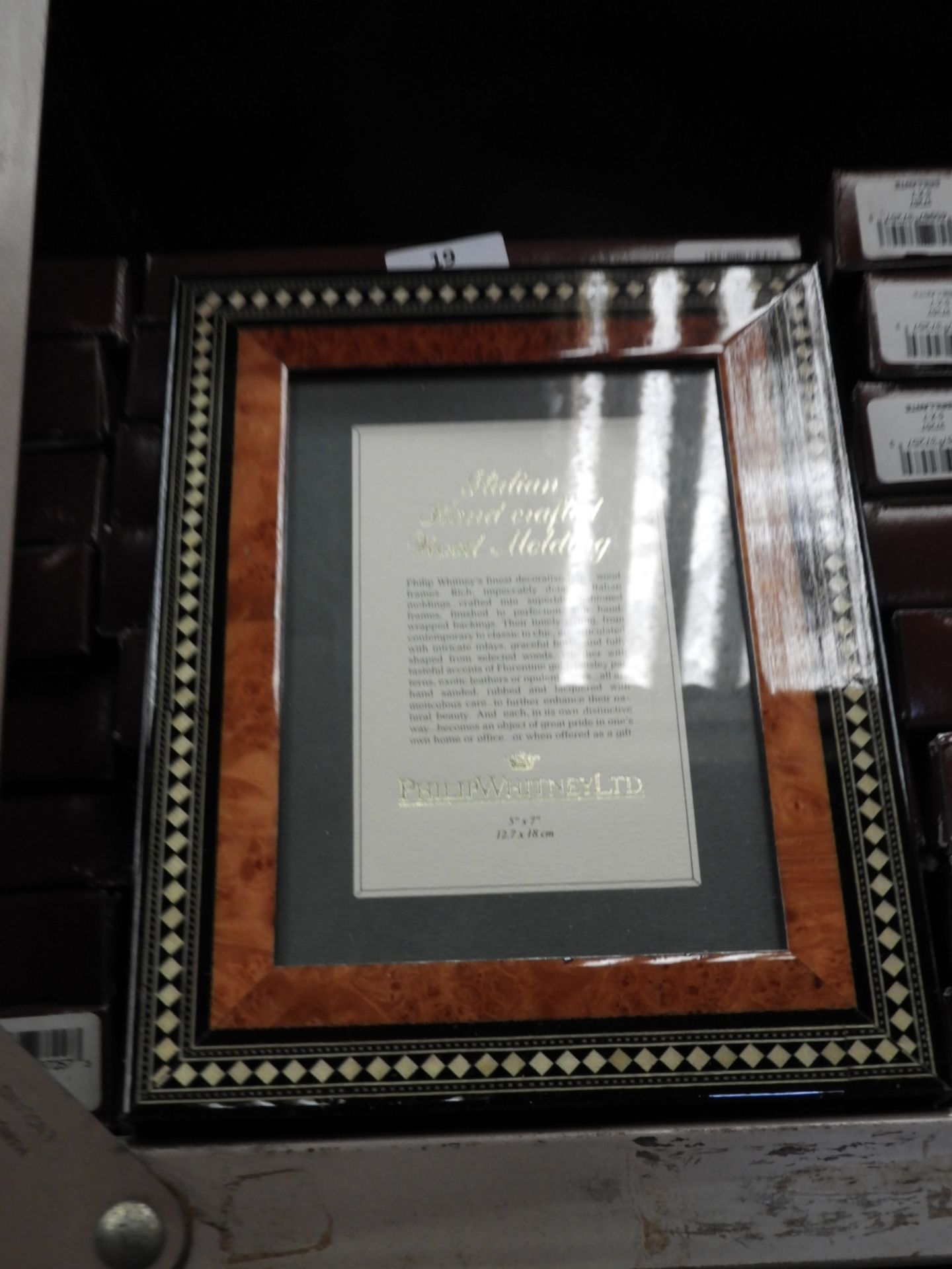 Eight 5x7 Inlaid Italian Style Photo Frames