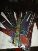 Approximately 100 Pure Silk Ties in Assorted Colou