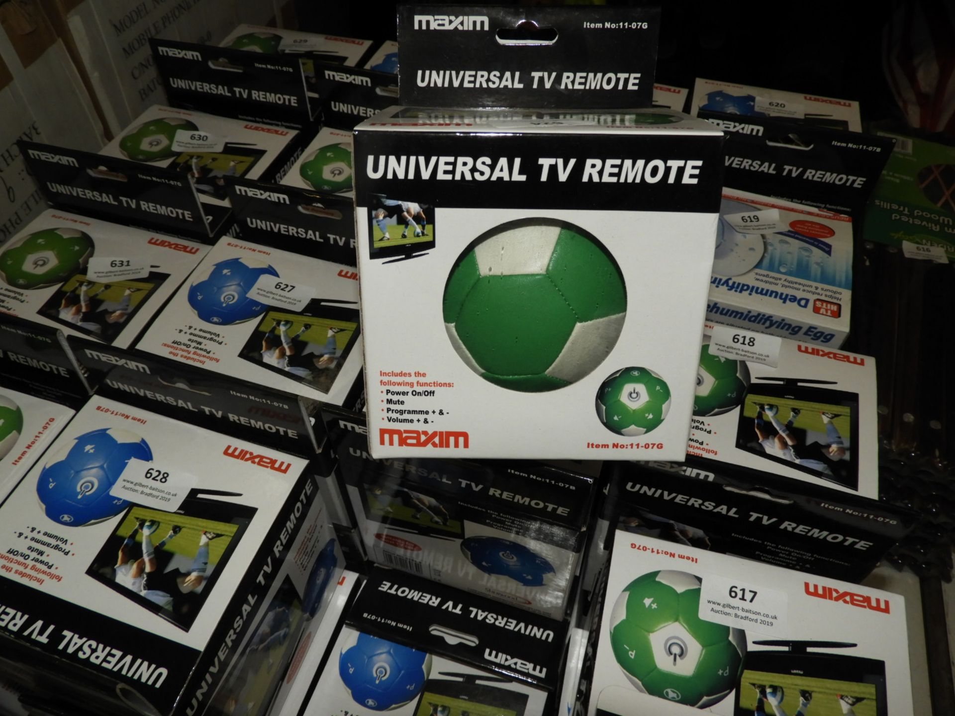 Two Universal TV Remotes in the Form of Footballs