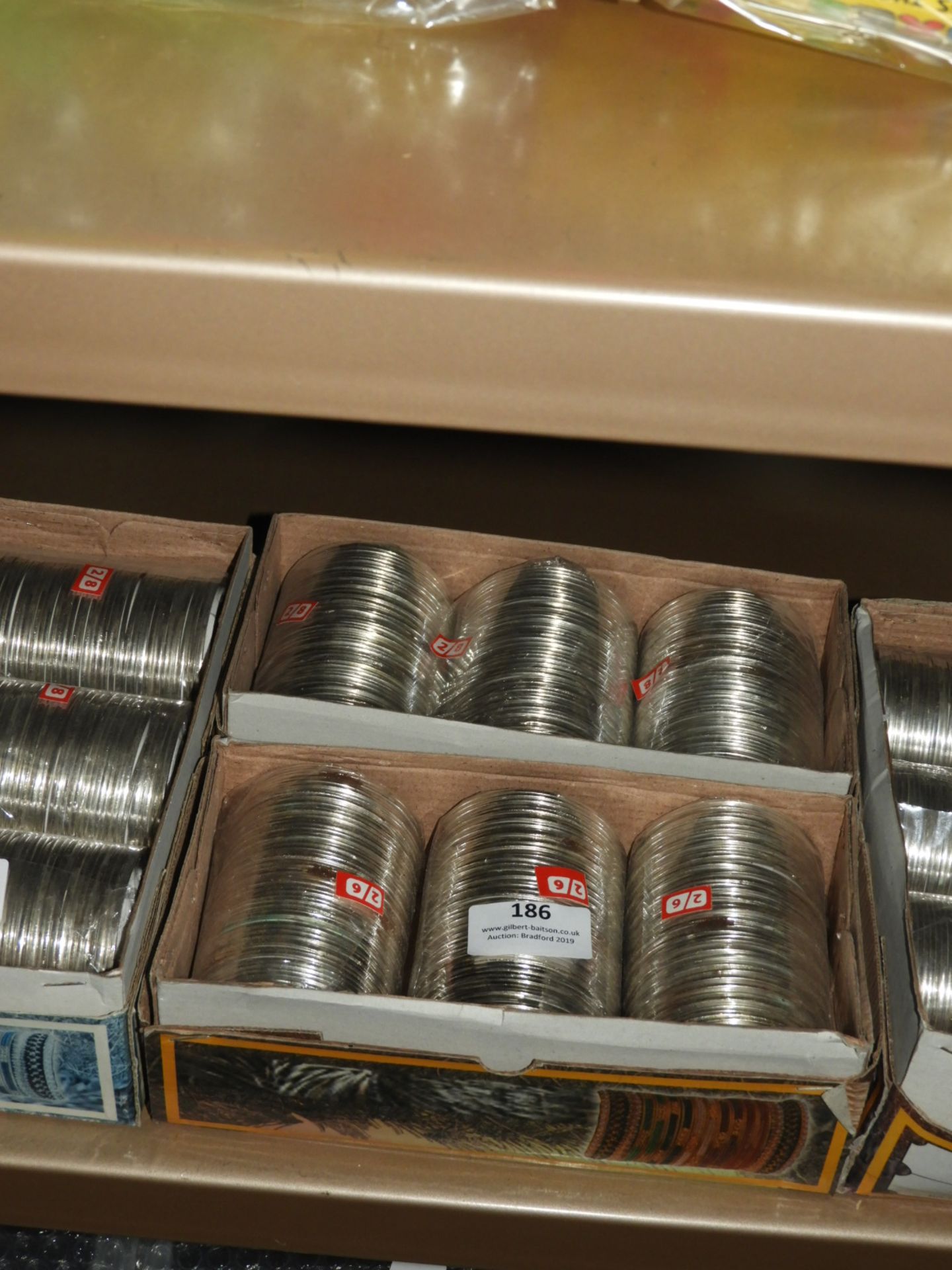 Two Boxes of Asian Style Silver Bangles