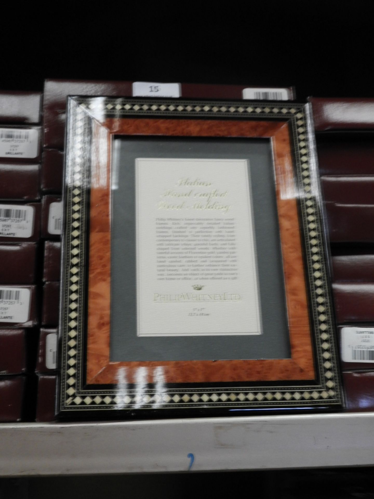 Eight 5x7 Inlaid Italian Style Photo Frames