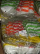 4x12 Packs of Ladies Striped Socks