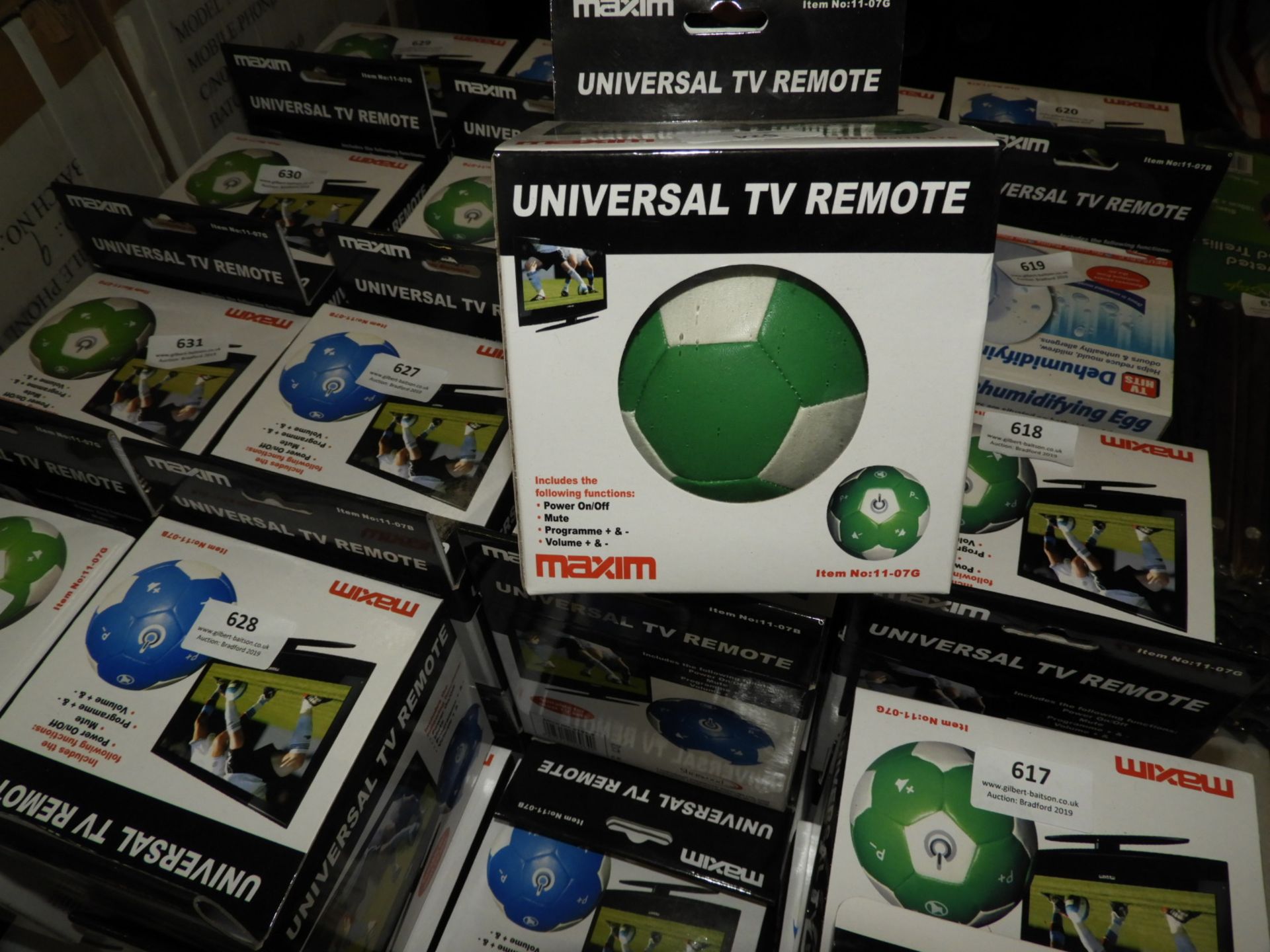 Two Universal TV Remotes in the Form of Footballs