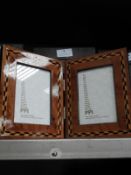 Six Double Inlaid Photo Frames