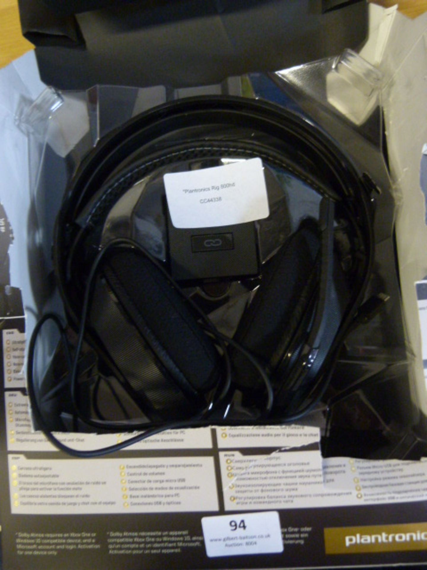 *Plantronics Rig 800hd Headset