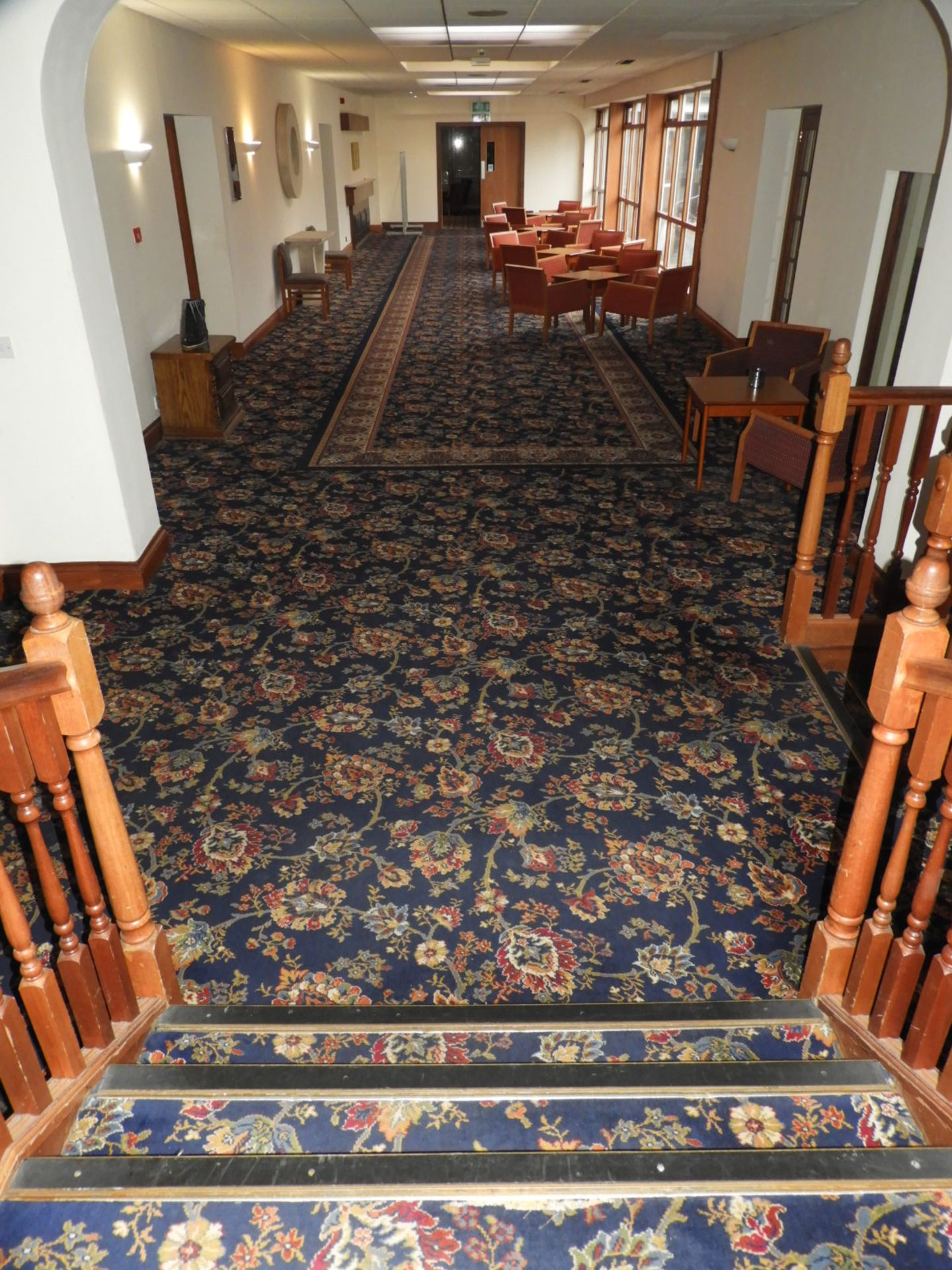 *Traditional Patterned Blue Wilton Carpet (36m x 5 - Image 2 of 2