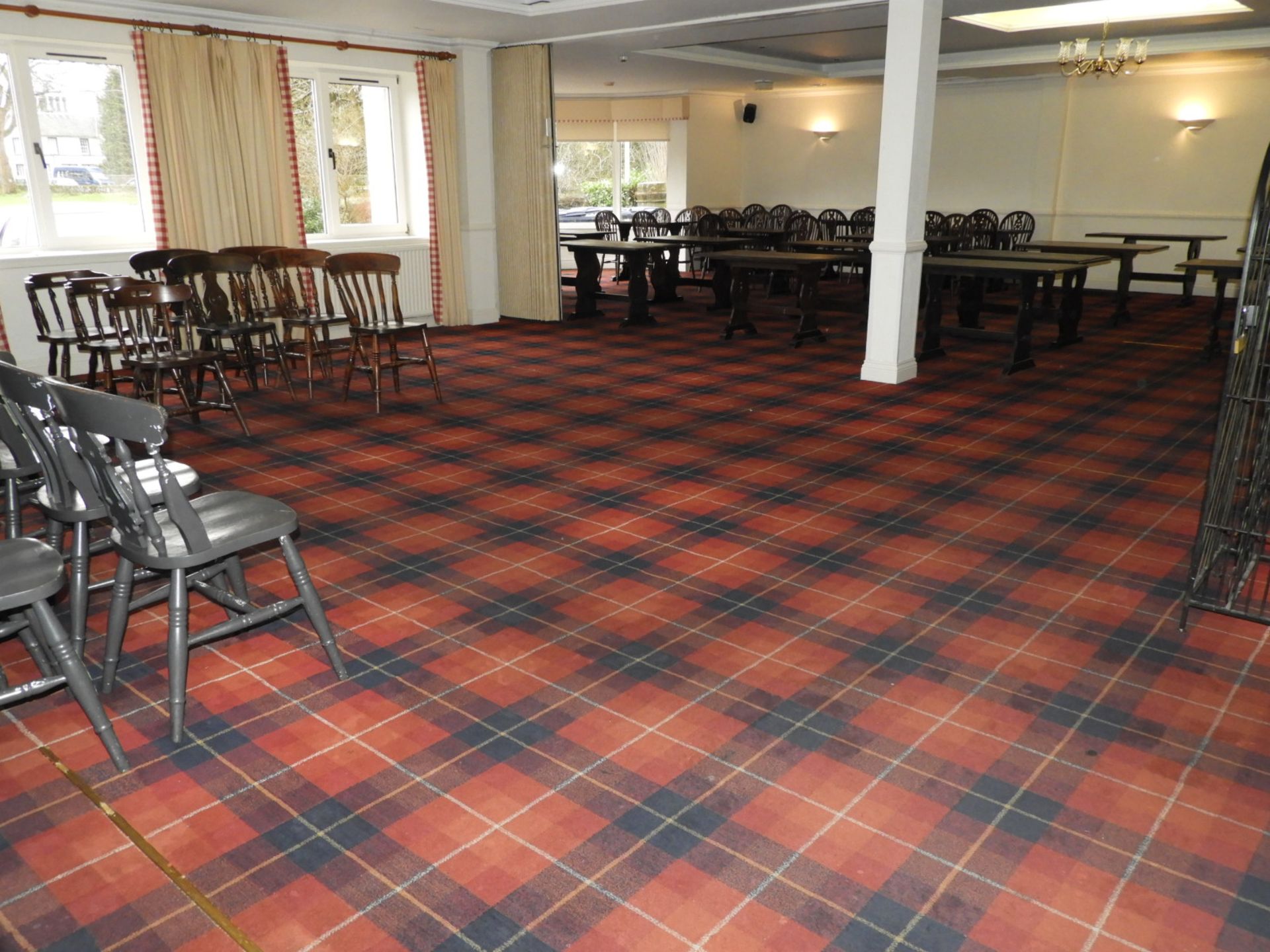 *Tartan Carpet as Fitted to the Restaurant (approx - Image 3 of 3