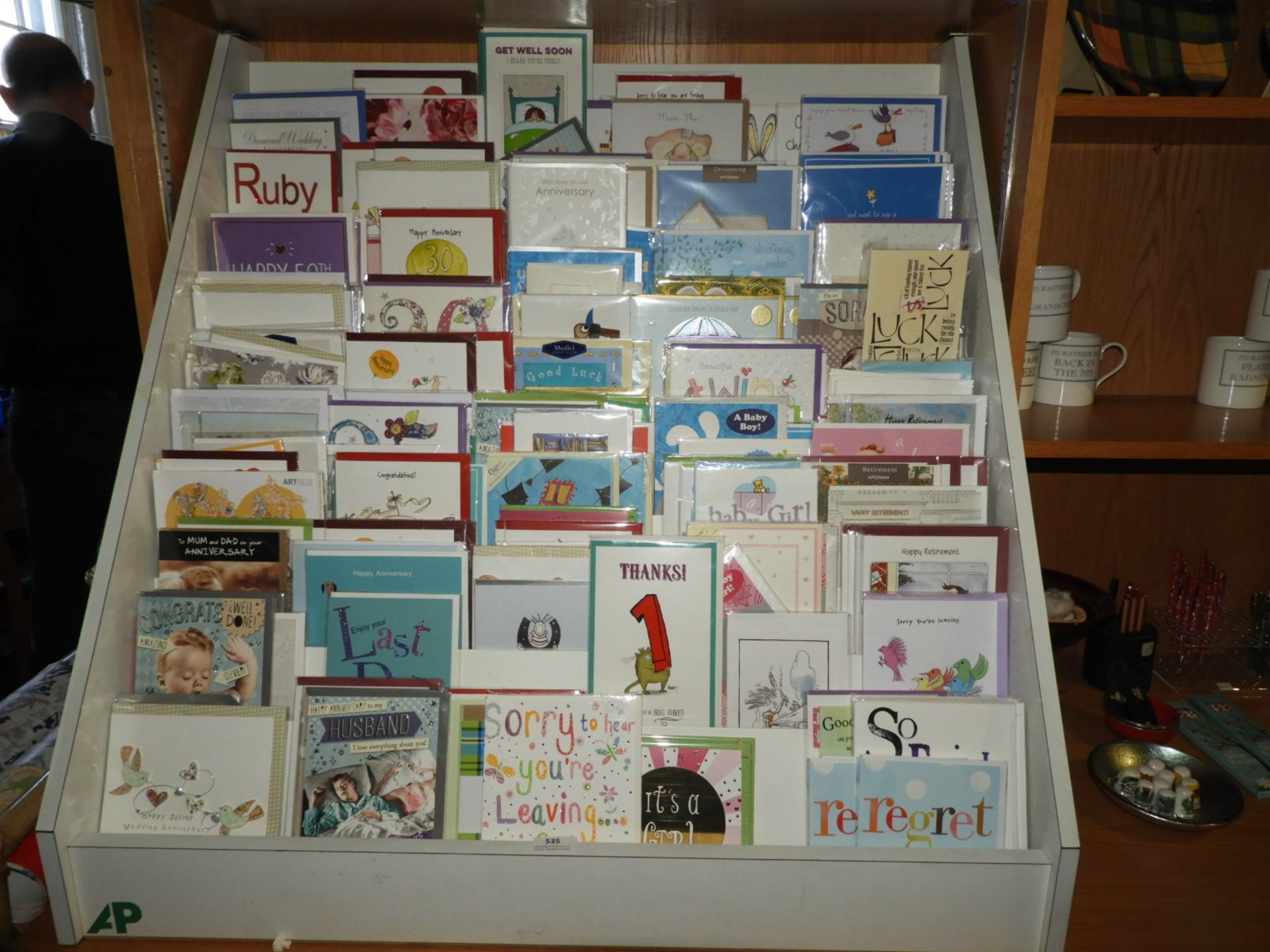 *Greetings Card Stand Containing a Large Quantity