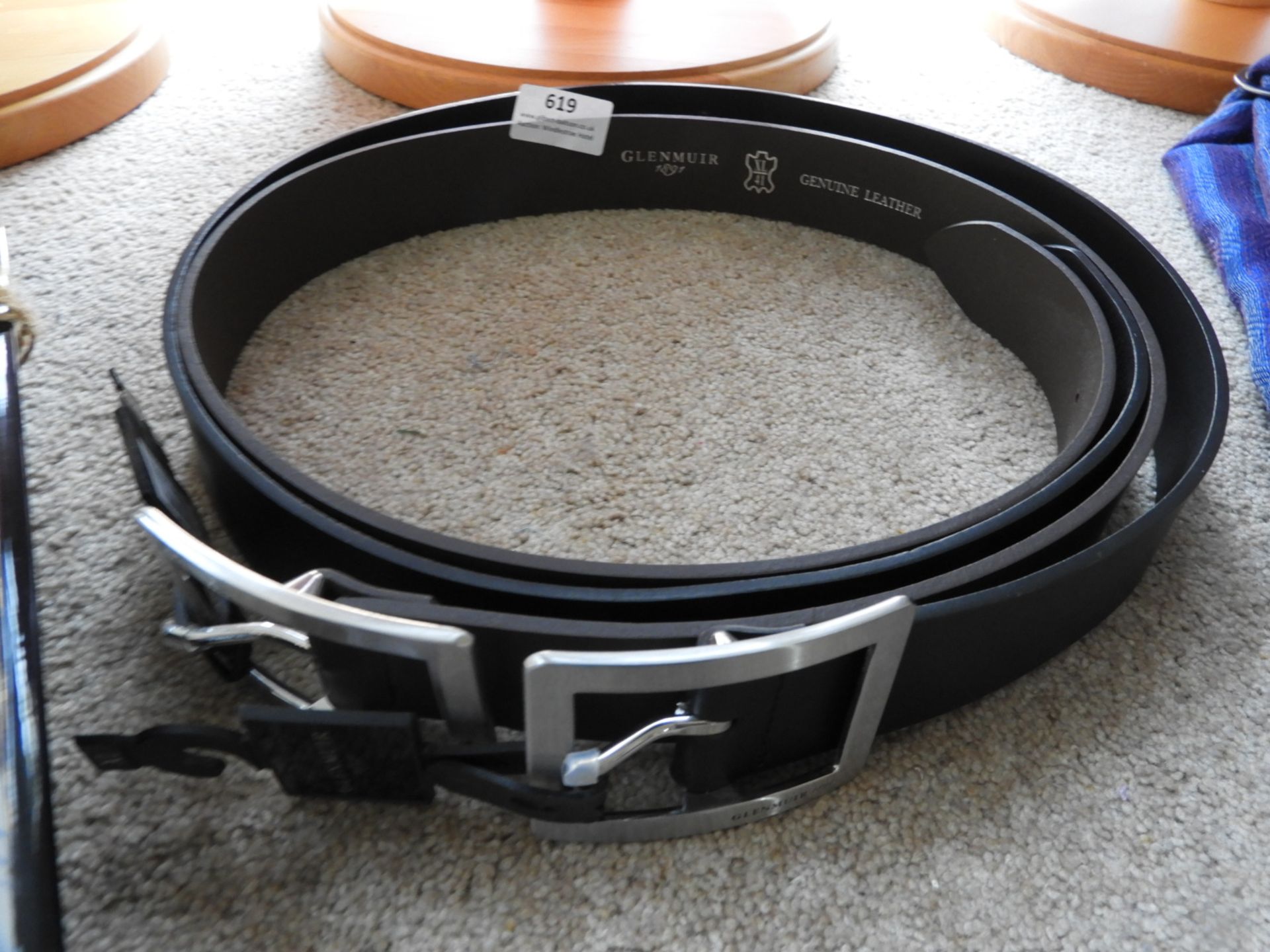 *Two Glen Muri Leather Belts