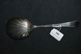 Large Silver Serving Spoon - Sheffield 1956