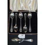 Set of Six Silver Teaspoons - Birmingham 1937, app