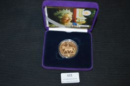 £5 22ct Gold Proof Coin 2002 - approx 39.94g