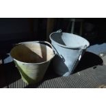 Two Galvanised Buckets