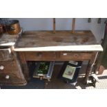 Small Pine Two Door Table