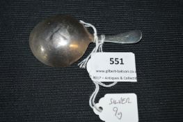 Silver Caddy Spoon - Indistinct Hallmarks, approx