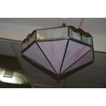 Tiffany Style Leaded Glass Ceiling Light Fitting