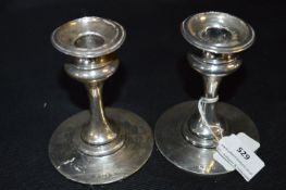 Pair of Silver Candlesticks - Birmingham 1906