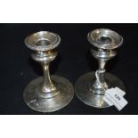 Pair of Silver Candlesticks - Birmingham 1906