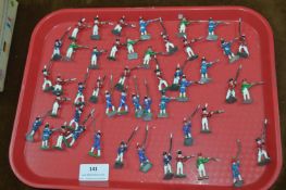 Tray Lot of Cast Lead Soldiers