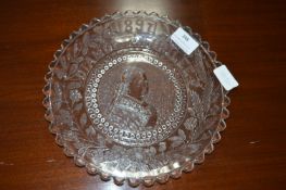 Queen Victoria Jubilee Glass Dish