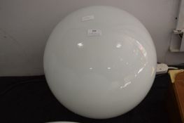 Large White Glass Globe
