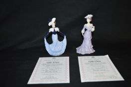 Two Coalport Figurines - Lady Grace and Lady Clara