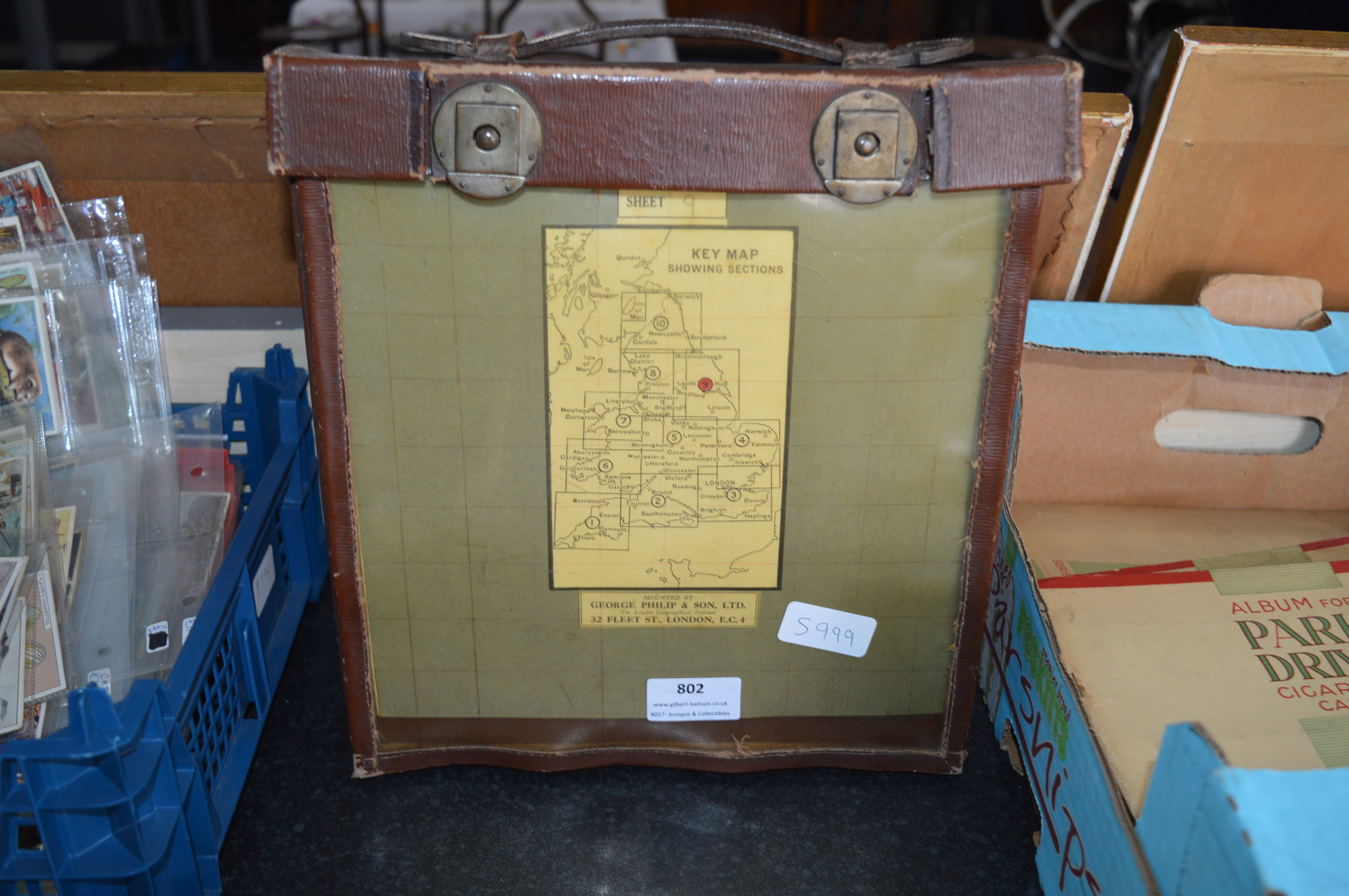 Cased Philips Motoring Map Set