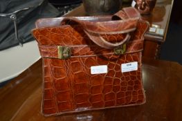 Ladies Crocodile Leather Handbag