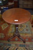 Small Mahogany Oval Tilt Top Table