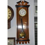 Ornate Mahogany Cased Wall Clock
