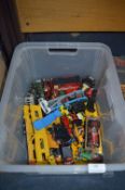 Large Box of Dinky and Corgi Diecast Vehicles