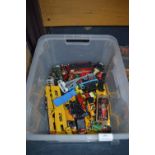 Large Box of Dinky and Corgi Diecast Vehicles