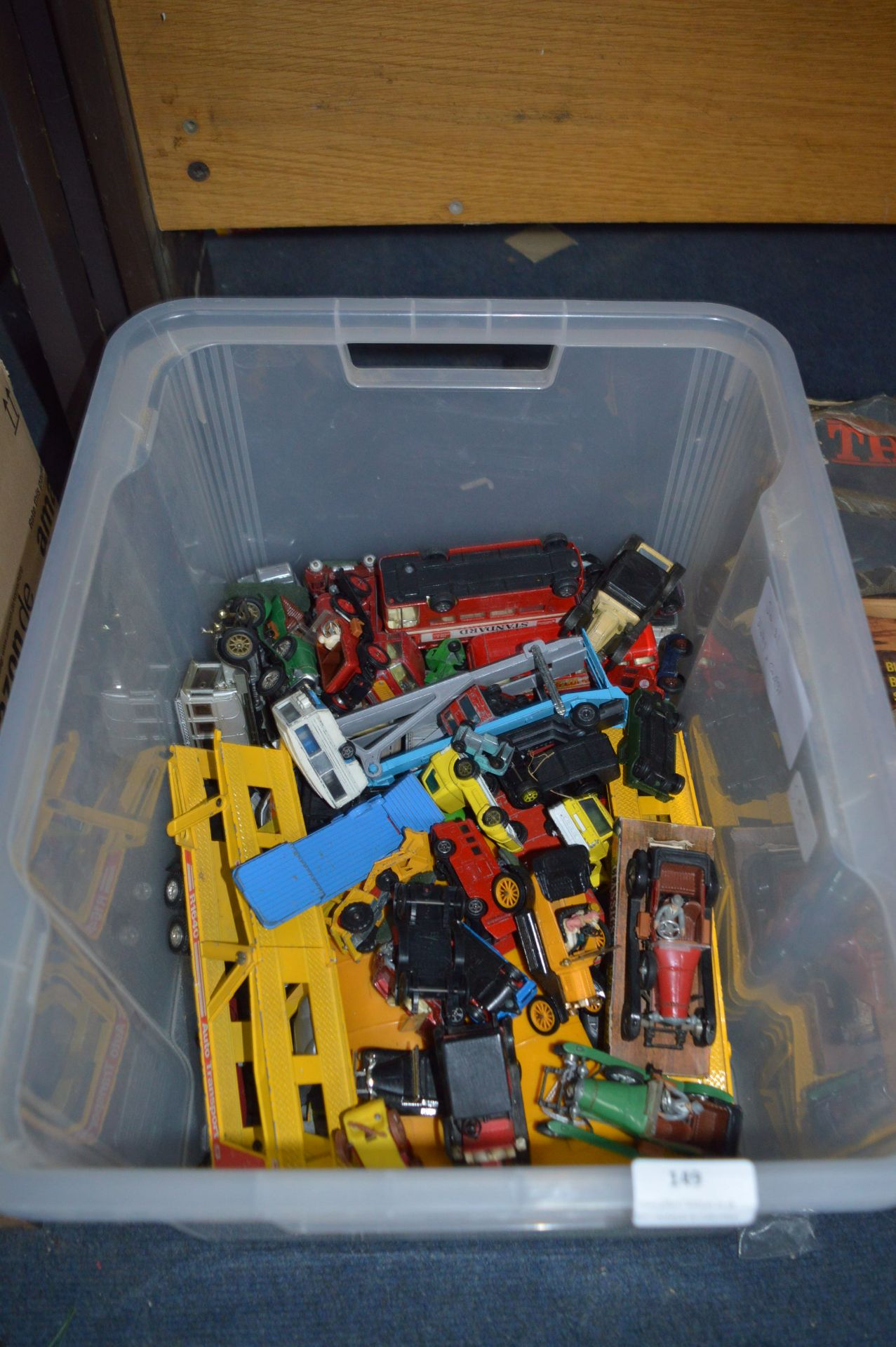 Large Box of Dinky and Corgi Diecast Vehicles