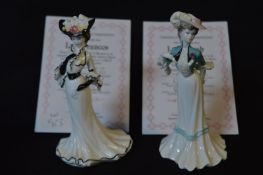 Two Coalport Figurines - Lady Francesse and Lady S