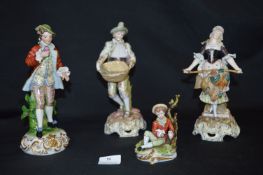 Four Meissen Figurines