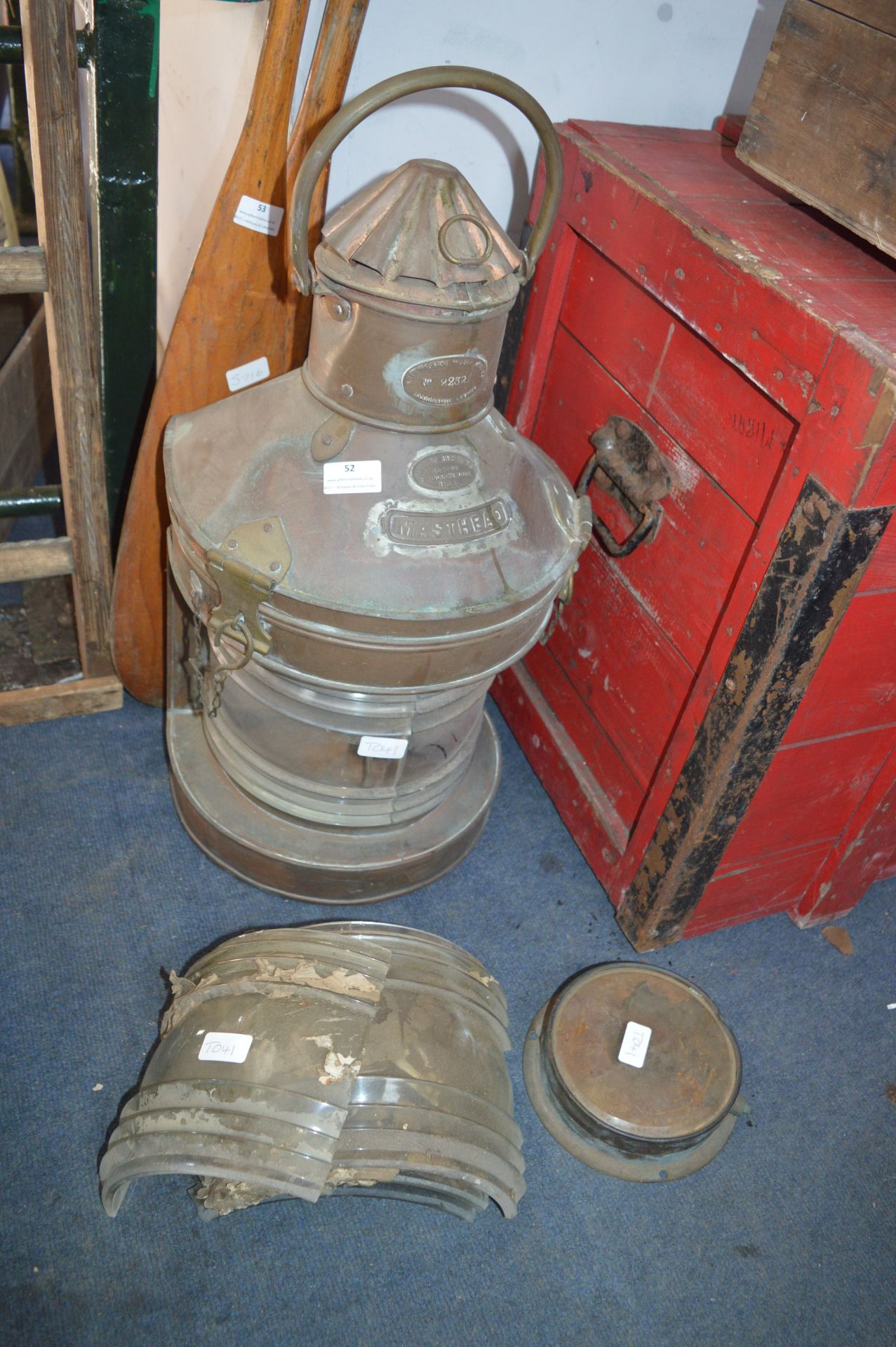 Masthead Lamp, Gauge, Spare Glasses, Lenses etc.